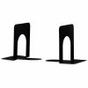 Universal Economy Bookends, 4.75 x 5.25 x 5, Heavy Gauge Steel, Black, Pair 1
