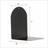 Universal Magnetic Bookends, Magnetic Base, 6 x 5 x 7, Metal, Black, Pair 2