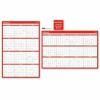 Universal Erasable Wall Calendar, 24 x 36, White/Red Sheets, 12-Month (Jan to Dec): 2026 2