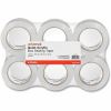 Universal Quiet Tape Box Sealing Tape, 3" Core, 1.88" x 109 yds, Clear, 6/Pack 1