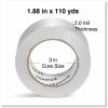 Universal Quiet Tape Box Sealing Tape, 3" Core, 1.88" x 109 yds, Clear, 6/Pack 3