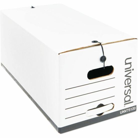 Universal Economical Easy Assembly Storage Files, Letter Files, White, 12/Carton 1