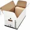 Universal Economical Easy Assembly Storage Files, Letter Files, White, 12/Carton 2