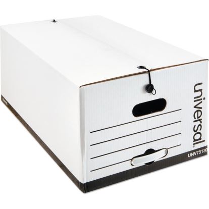 Universal Economical Easy Assembly Storage Files, Legal Files, White, 12/Carton 1