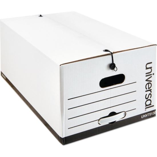 Universal Economical Easy Assembly Storage Files, Legal Files, White, 12/Carton 1