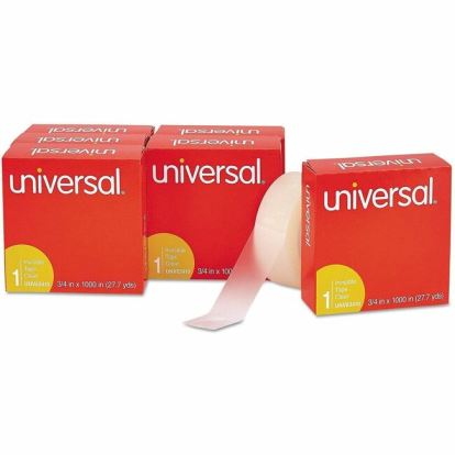 Universal Invisible Tape, 1" Core, 0.75" x 83.33 ft, Clear, 6/Pack 1