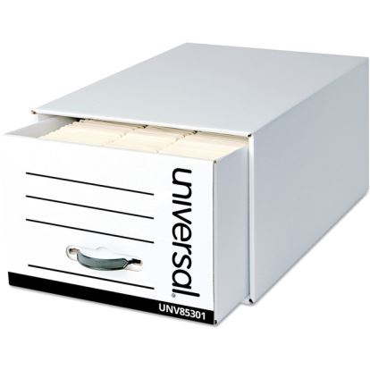 Universal Heavy-Duty Storage Drawers, Legal Files, 17.25" x 25.5" x 11.5" , White, 6/Carton 1