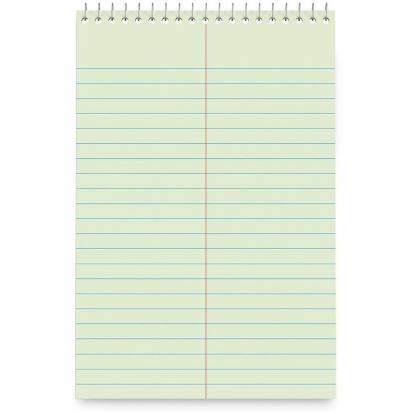 Universal Steno Pads, Gregg Rule, Red Cover, 80 Green-Tint 6 x 9 Sheets, 6/Pack 1