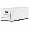 Universal Medium-Duty Easy Assembly Storage Box, Letter Files, White, 12/Carton 1