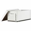 Universal Medium-Duty Easy Assembly Storage Box, Letter Files, White, 12/Carton 2