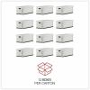 Universal Medium-Duty Easy Assembly Storage Box, Letter Files, White, 12/Carton 4