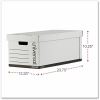 Universal Medium-Duty Easy Assembly Storage Box, Letter Files, White, 12/Carton 5