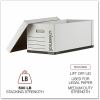 Universal Medium-Duty Easy Assembly Storage Box, Letter Files, White, 12/Carton 6
