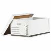 Universal Medium-Duty Easy Assembly Storage Box, Legal Files, White, 12/Carton 2