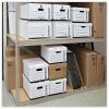 Universal Medium-Duty Easy Assembly Storage Box, Legal Files, White, 12/Carton 6