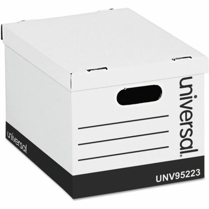 Universal Basic-Duty Easy Assembly Storage Files, Letter/Legal Files, White, 12/Carton 1