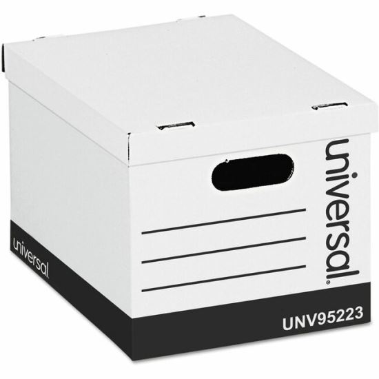 Universal Basic-Duty Easy Assembly Storage Files, Letter/Legal Files, White, 12/Carton 1