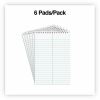 Universal Steno Pads, Gregg Rule, Red Cover, 80 White 6 x 9 Sheets, 6/Pack 2
