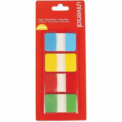 Universal Self Stick Index Tab, 1" , Assorted Colors, 100/Pack 1