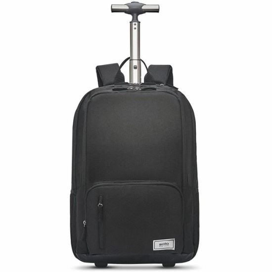 Solo Bleecker Carrying Case (Rolling Backpack) for 15.6" Notebook - Black 1