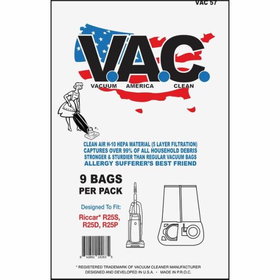 V.A.C. Riccar 25 Series Vacuum Bags 1