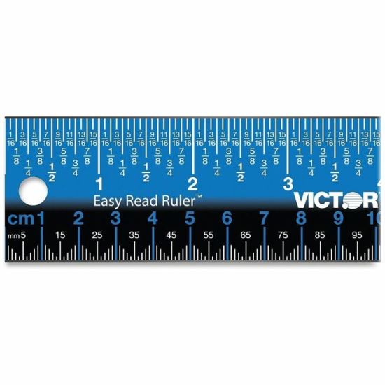 Victor Stainless Steel Dual Colour Easy Read Ruler 1