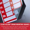 VELCRO&reg; Thin Clear Fasteners 7/8in Squares Clear 12 ct 9