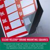 VELCRO&reg; Thin Clear Fasteners 7/8in Squares Clear 12 ct 13