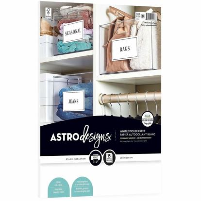 Wausau Paper Astrodesigns White Sticker Paper 1