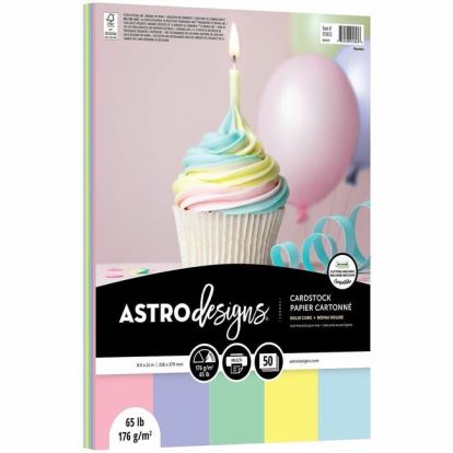 Wausau Paper Astrodesigns Pastel Assorted Cardstock 1