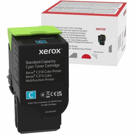 Xerox Original Standard Yield Laser Toner Cartridge - Single Pack - Cyan - 1 Each 1