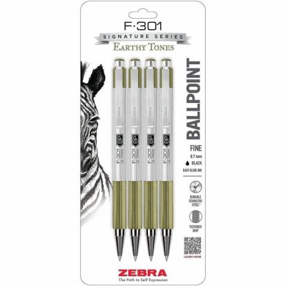 Zebra Pen F-301 EarthyTones Retractable Ballpoint Pens 1