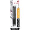 Zebra Pen G-450 Gel Retractable 0.7mm Black 2Pk 1