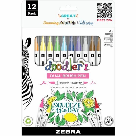 Zebra Pen Doodler'z Dual Brush Pen 1