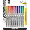 Zebra Pen Zazzle 10-color Fluorescent Highlighters Set 1