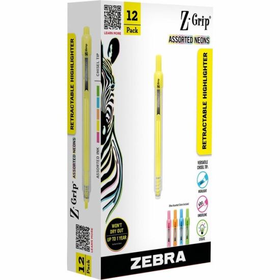 Zebra Pen Z-Grip Retractable Highlighter 1