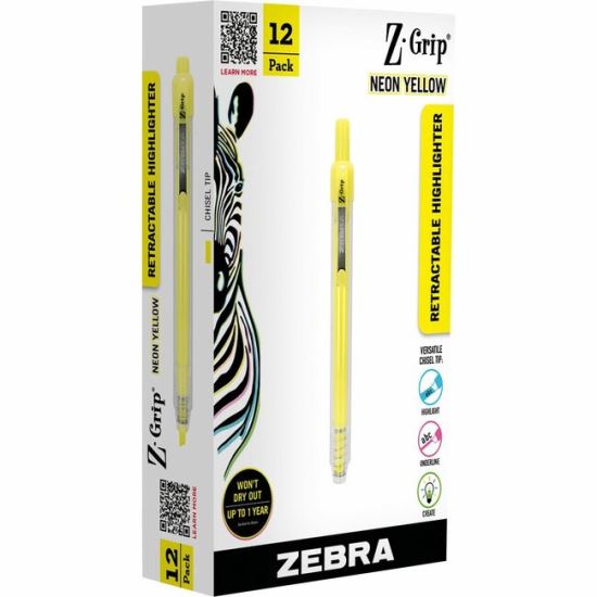 Zebra Pen Z-Grip Retractable Highlighter 1