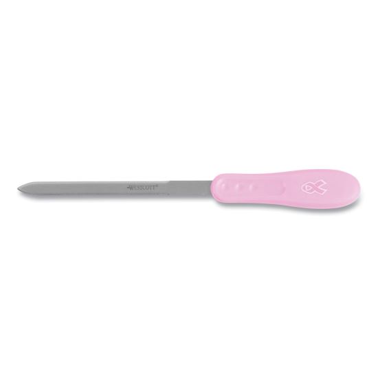 Pink Ribbon Stainless Steel Letter Opener, 9", Pink 1
