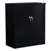 Assembled 42" High Heavy-Duty Welded Storage Cabinet, Two Adjustable Shelves, 36w x 18d, Black1