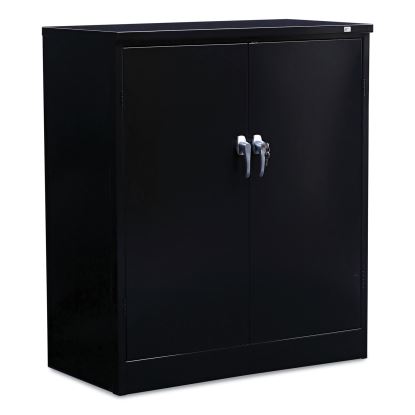 Assembled 42" High Heavy-Duty Welded Storage Cabinet, Two Adjustable Shelves, 36w x 18d, Black1