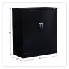 Assembled 42" High Heavy-Duty Welded Storage Cabinet, Two Adjustable Shelves, 36w x 18d, Black2
