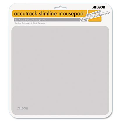 Accutrack Slimline Mouse Pad, 8.75 x 8, Silver 1