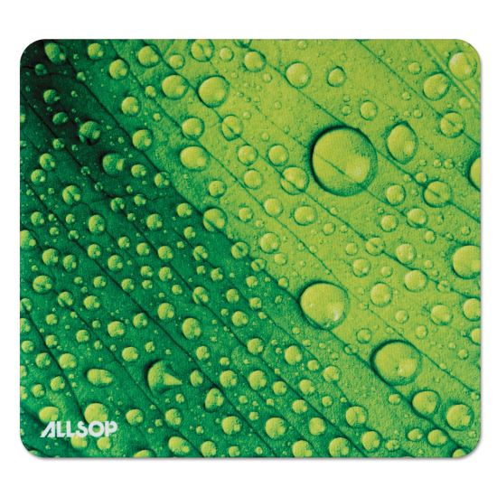 Naturesmart Mouse Pad, 8.5 x 8, Leaf Raindrop Design 1