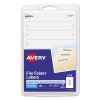 Removable File Folder Labels with Sure Feed Technology, 0.66 x 3.44, White, 7/Sheet, 36 Sheets/Pack 1