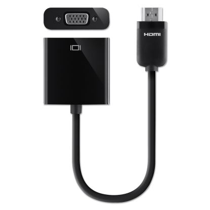 HDMI to VGA + 3.5mm Audio Adapter, M/F, 1080p, 5", Black 1