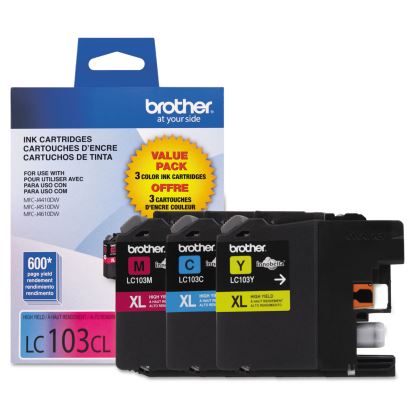 LC1033PKS Innobella High-Yield Ink, 600 Page-Yield, Cyan/Magenta/Yellow 1