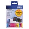 LC1033PKS Innobella High-Yield Ink, 600 Page-Yield, Cyan/Magenta/Yellow 2