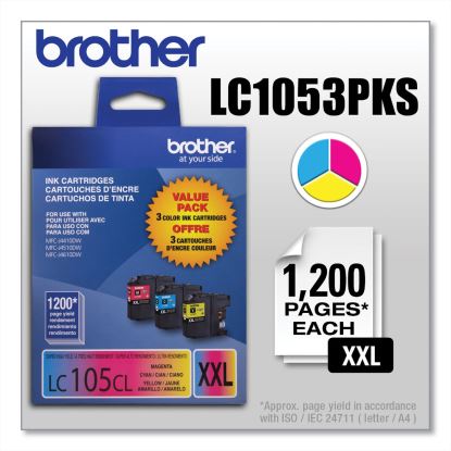 LC1053PKS Innobella Super High-Yield Ink, 1,200 Page-Yield, Cyan/Magenta/Yellow 1