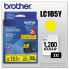 LC105Y Innobella Super High-Yield Ink, 1,200 Page-Yield, Yellow 2