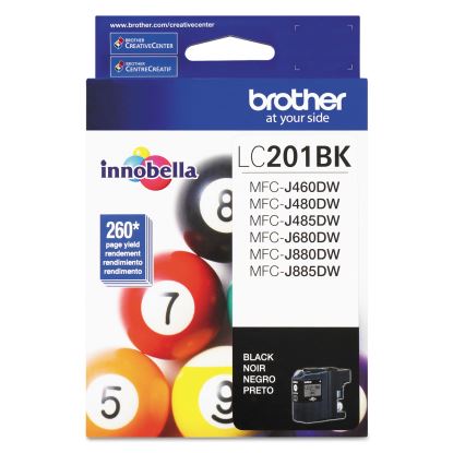 LC201BK Innobella Ink, 260 Page-Yield, Black 1
